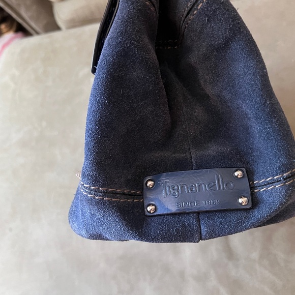 Suede Tignanello handbag - Picture 4 of 14
